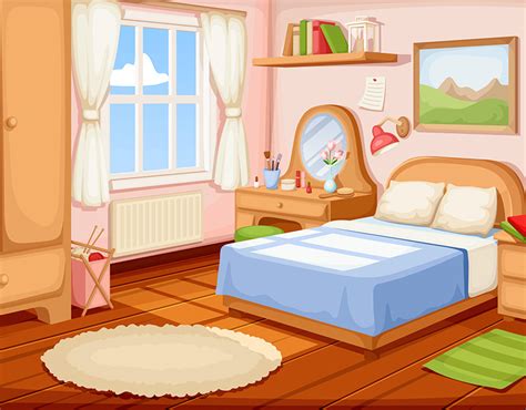 Bedroom Cartoon Background Images .